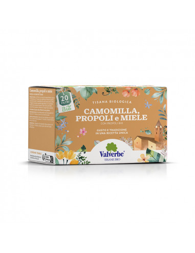 Tisana biologica Camomilla Propoli e Miele (20g - 20 filtri)